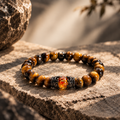 Bracelet Œil de Tigre & Ambre