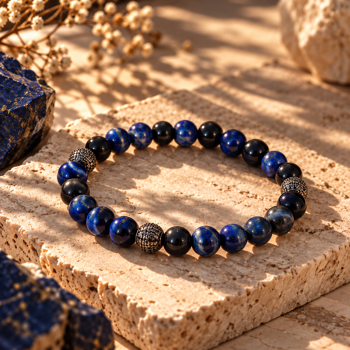 Bracelet Œil de Faucon & Labradorite