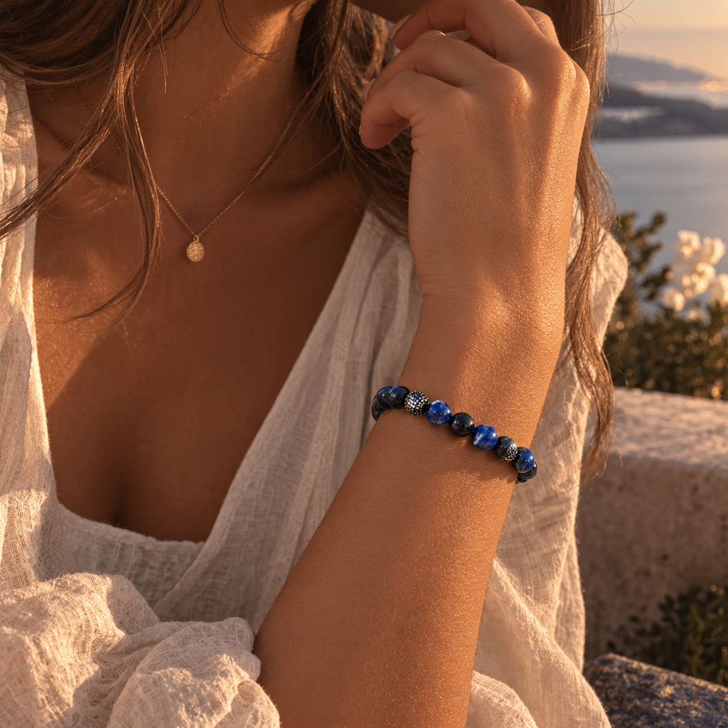 Bracelet Œil de Faucon & Labradorite
